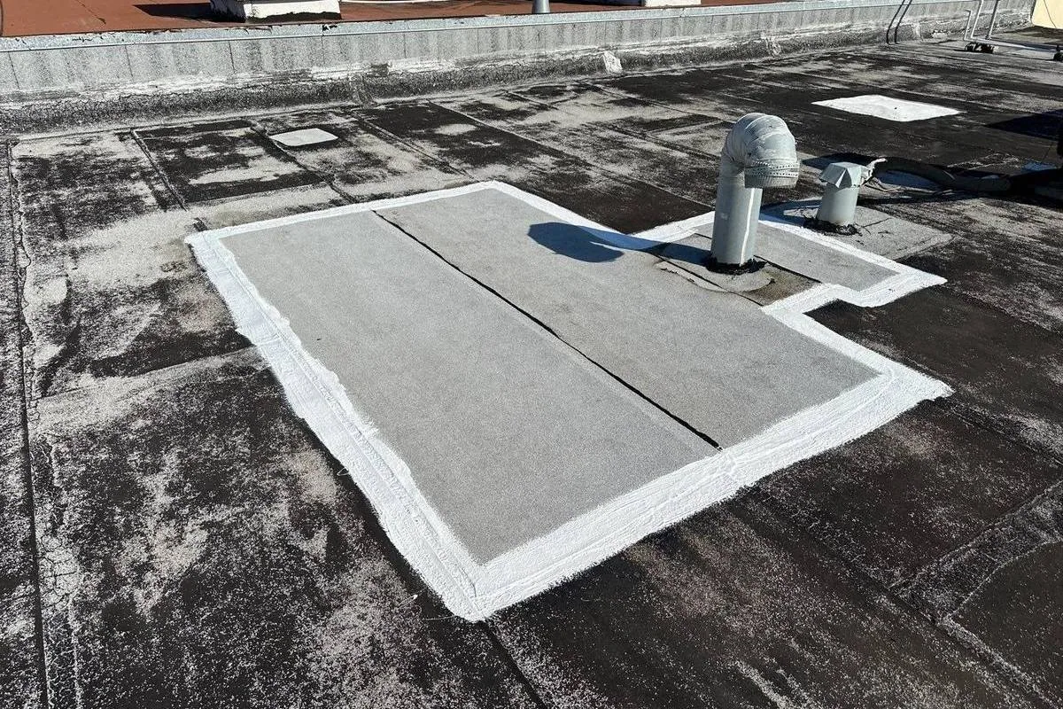 Commercial Roof Membrane Puncture Repair in Broken Arrow, OK