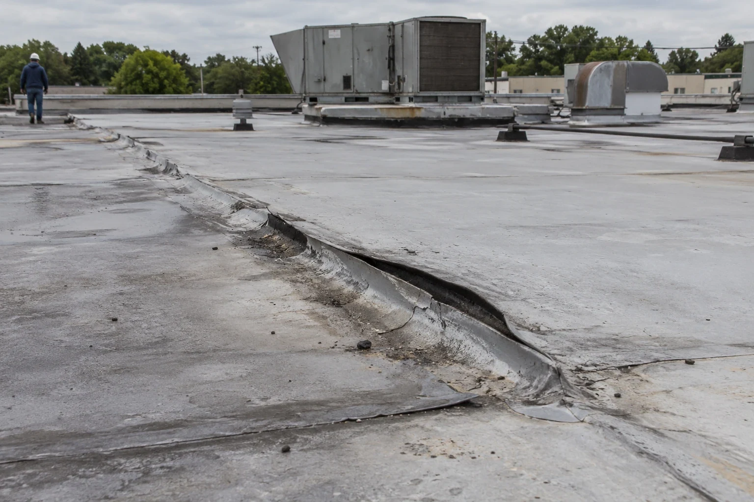 Commercial Ponding Water Roof Repair in Broken Arrow, OK